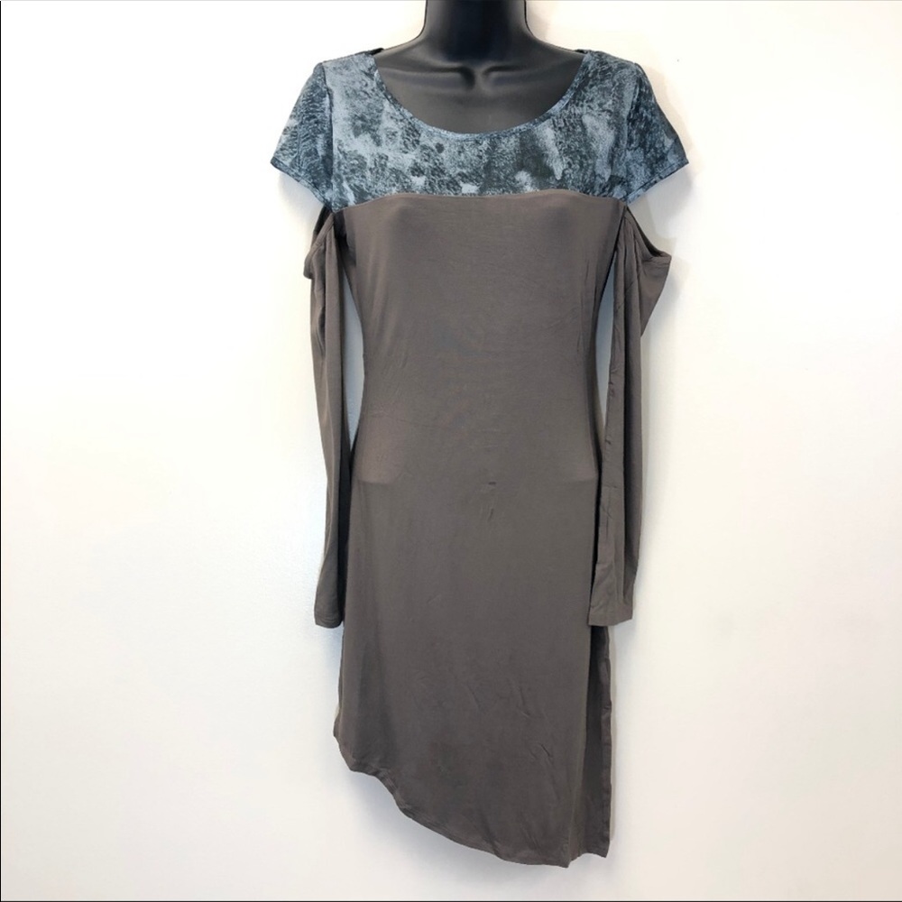 Very J Asymmetrical Cold Shoulder Dress NWT